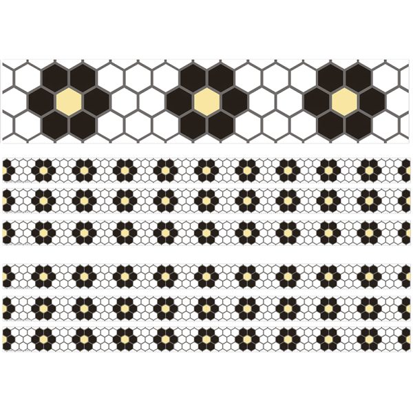 The Hive Floral Mosaic Deco Trim®, 37 Feet Per Pack, 6 Packs