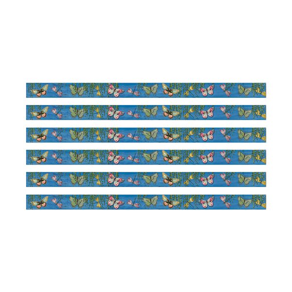 Curiosity Garden Butterfly Deco Trim®, 37 Feet Per Pack, 6 Packs