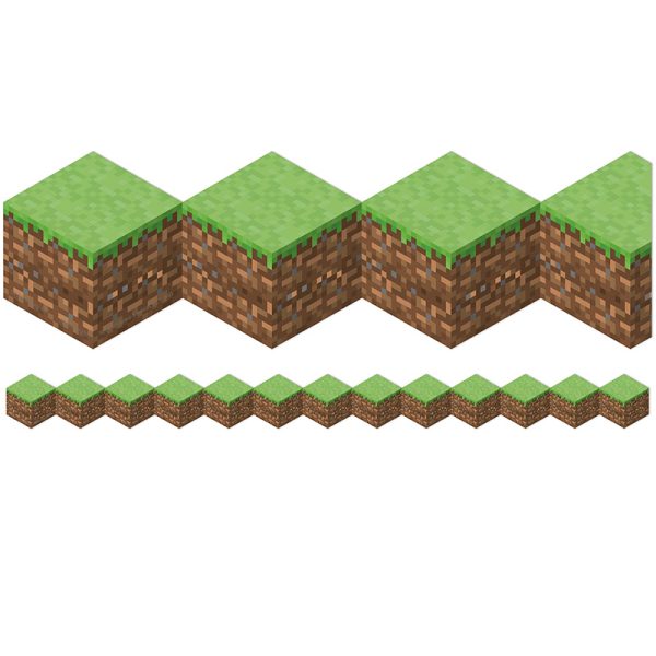 Minecraft Die-Cut Blocks Extra Wide Trim, 37 Feet