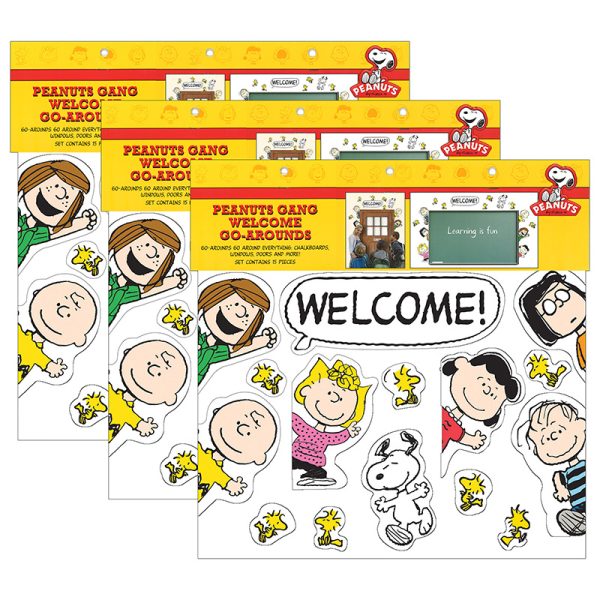 Peanuts® Welcome Go-Arounds®, 15 Pieces Per Set, 3 Sets