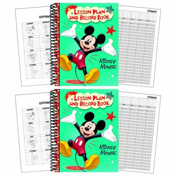 Mickey® Lesson Plan & Record Book, Pack of 2