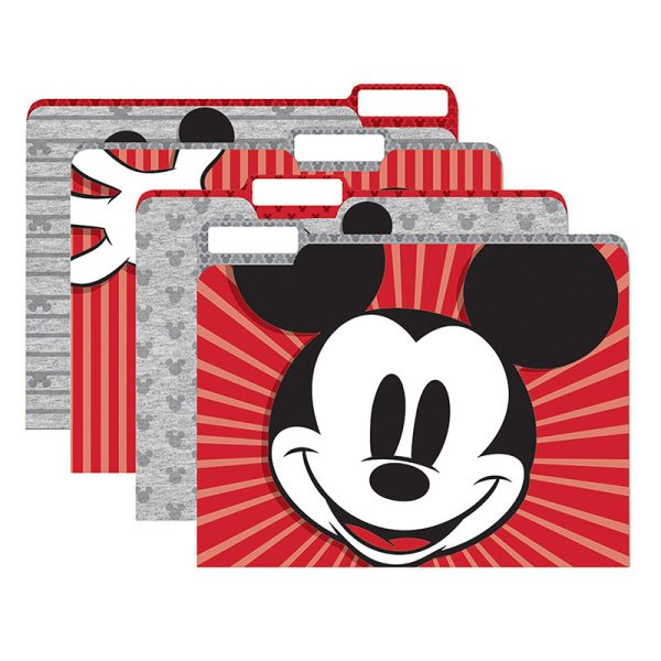 Mickey Mouse® Throwback File Folders, Pack of 4