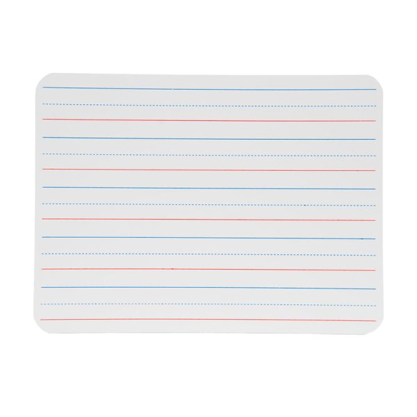 Two-Sided Dry Erase Board, Plain/Ruled, 9" x 12"