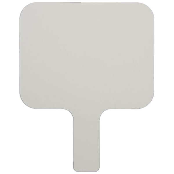 Single-Sided Rectangular Dry Erase Answer Paddle, 8" x 9.75", Single