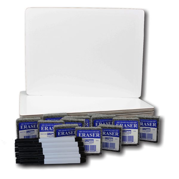 Magnetic Dry Erase Board Class Pack, 9" x 12", Set of 12