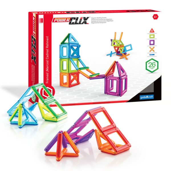 PowerClix® Frames, Magnetic Building Set, 26 Pieces