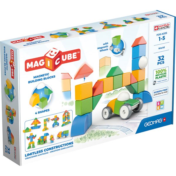 Magicubes Shapes Recycled, 32 Pieces