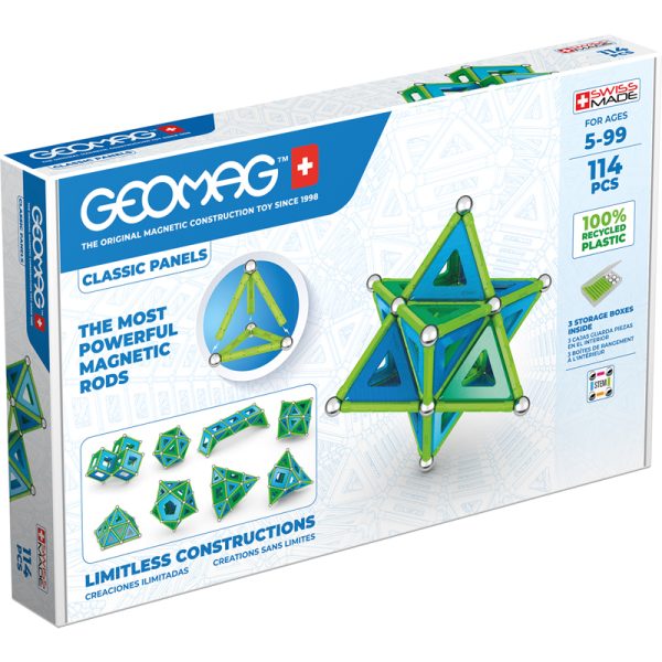 Geomag™ Green Line Panels, 114 Pieces