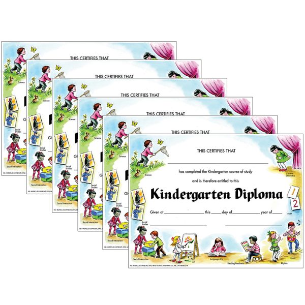 Kindergarten Diploma, 30 Per Pack, 6 Packs