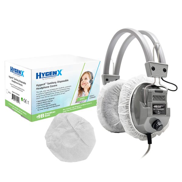 Hygenx Sanitary Ear Cushion Covers for Over-Ear Headphones & Headsets - 50 Pair