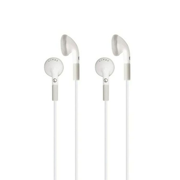 Ear Buds, In-Line Microphone and Play/Pause Control, Pack of 2