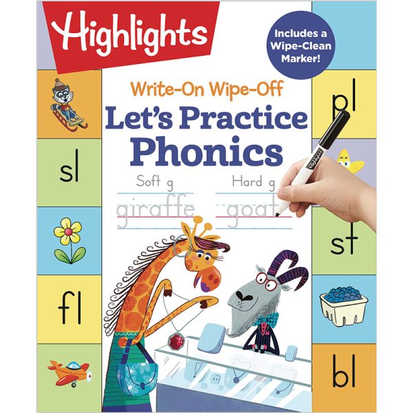 Let's Practice Phonics Write-On Wipe-Off Fun to Learn Activity Book