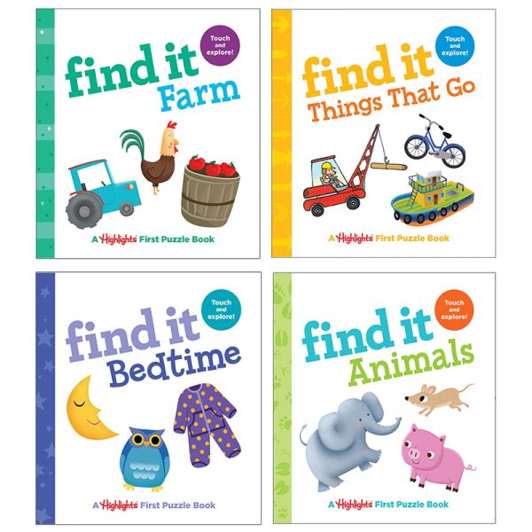 Find It Board Books, Set of 4