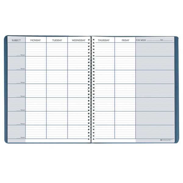 Teachers Planner, Blue, 8-1/2" x 11", Pack of 2