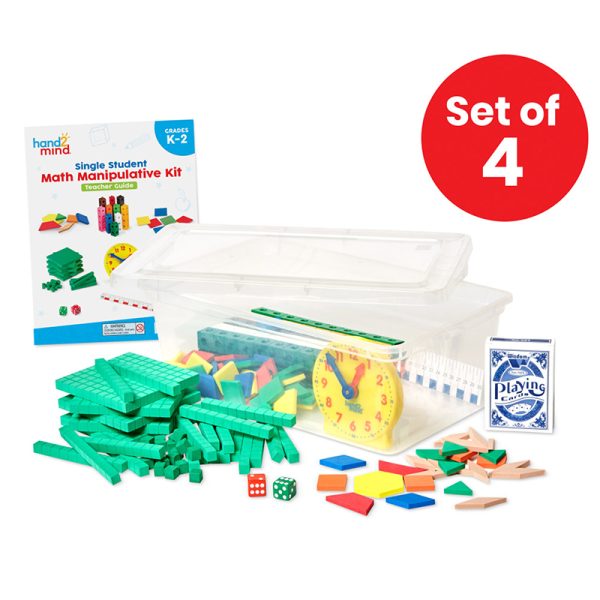 Individual Student Manipulative Kits, Grades K-2, Set of 4