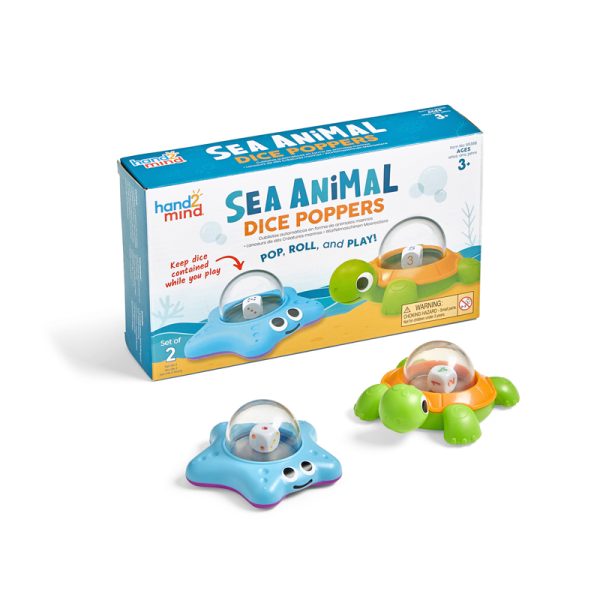 Sea Animal Dice Poppers, Set of 2