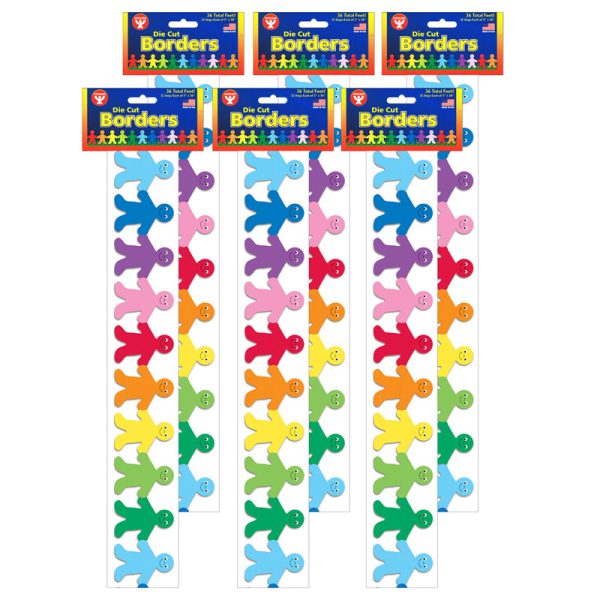 Rainbow Kids Mighty Brights™ Border, 36 Feet Per Pack, 6 Packs