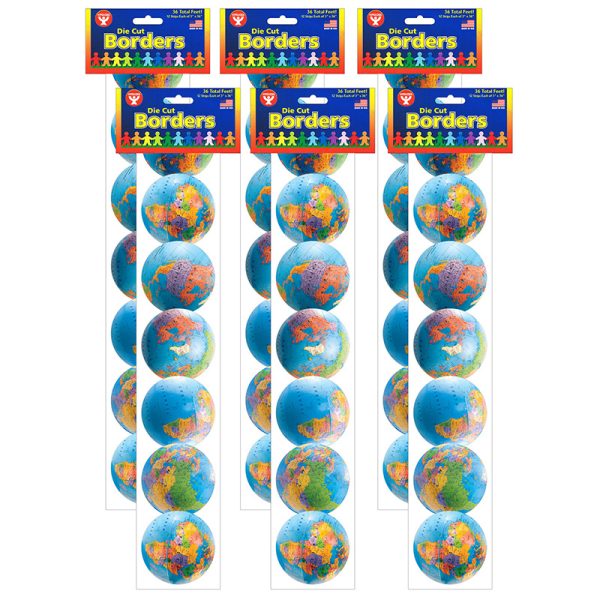 Globes Border, 36 Feet Per Pack, 6 Packs