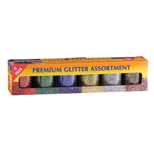 Glitter Assortment, 3/4 oz., Pack of 6