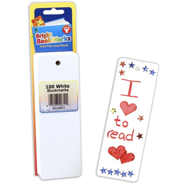 Mighty Bright™ Bookmarks, 100 Ultra White