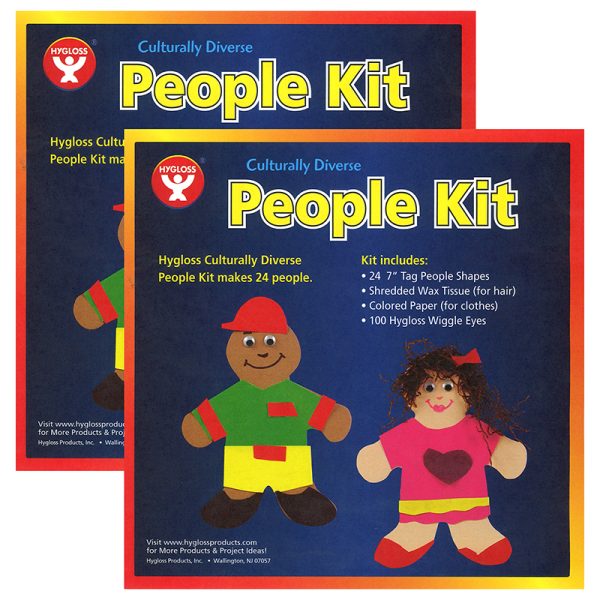 Culturally Diverse People Kit, 7", 24 Per Pack, 2 Packs