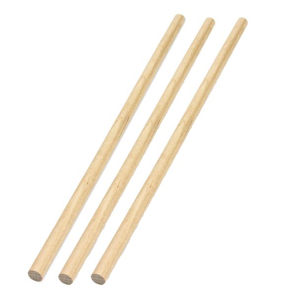 Wood Dowels, 3/8", 25 Per Pack, 3 Packs