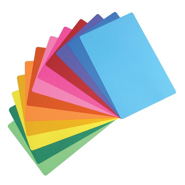 Bright Placemats, 11" x 17", Assorted Colors, Pack of 24