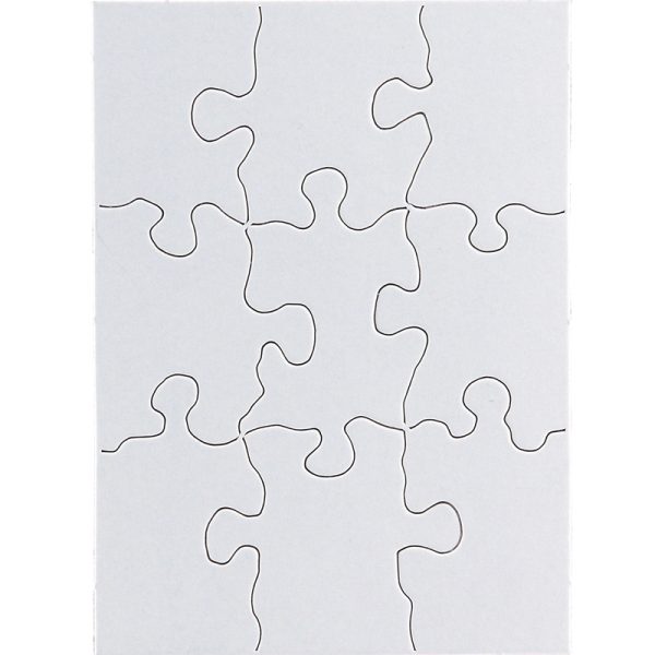 Compoz-A-Puzzle®, 4" x 5-1/2" Rectangle, 9 Pieces, 24 Puzzles