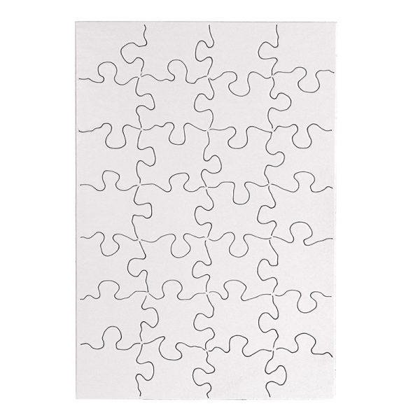 Compoz-A-Puzzle®, 5 1/2" x 8" Rectangle, 28-Piece, Pack of 24