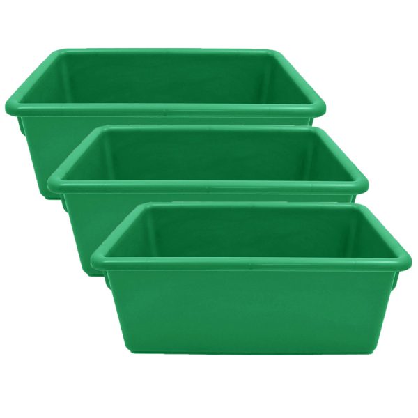 Cubbie Tray, Green, Pack of 3