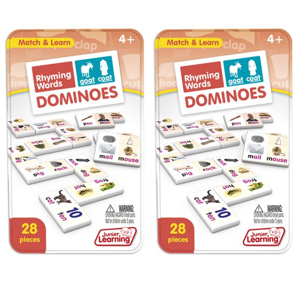 Rhyming Words Dominoes, 2 Sets