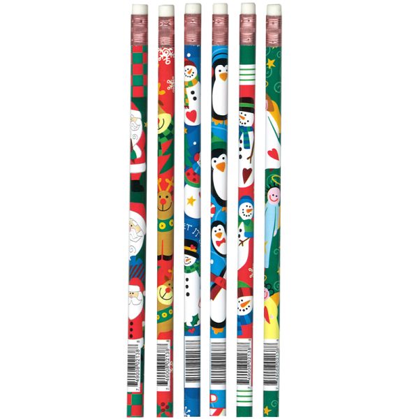 Christmas Assortment Pencils, 12 Per Pack, 12 Packs