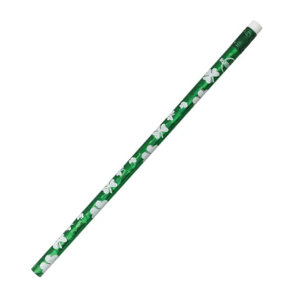 Shamrock Glitz Pencils, 12 Per Pack, 12 Packs