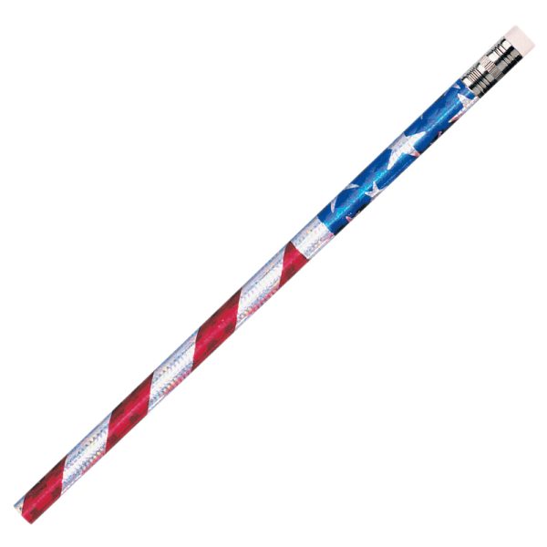 Stars & Stripes Glitz Pencils, Pack of 12