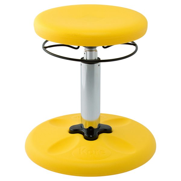 Kids Adjustable Standard Wobble Chair 14-19", Yellow