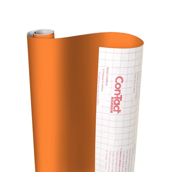 Creative Covering™ Adhesive Covering, Orange, 18" x 16 ft