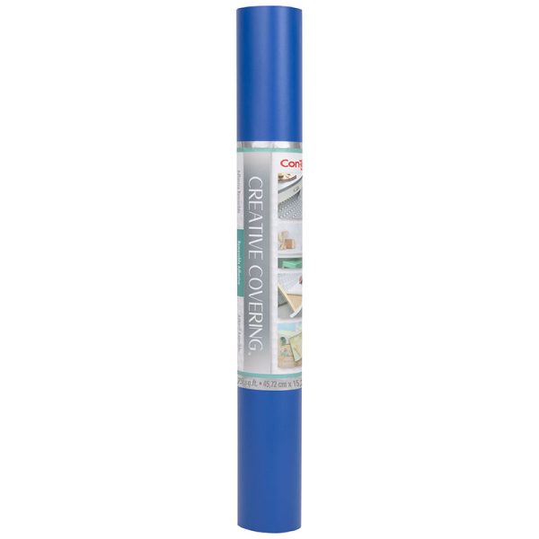 Creative Covering™ Adhesive Covering, Royal Blue, 18" x 50 ft