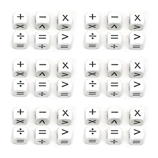 Operators Dice, 6 Per Set, 6 Sets