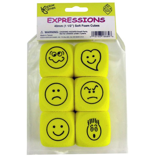 Foam Expressions Dice, Set of 6