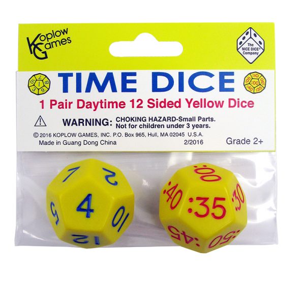 Time Dice, Pair of Yellow (AM)