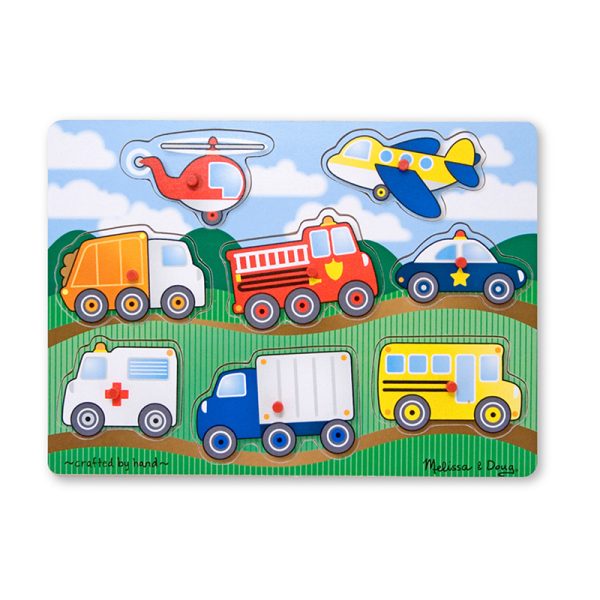 Vehicles Peg Puzzle