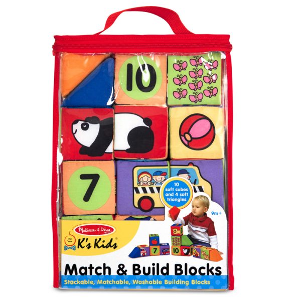 Match & Build Soft Blocks, 14 Pieces