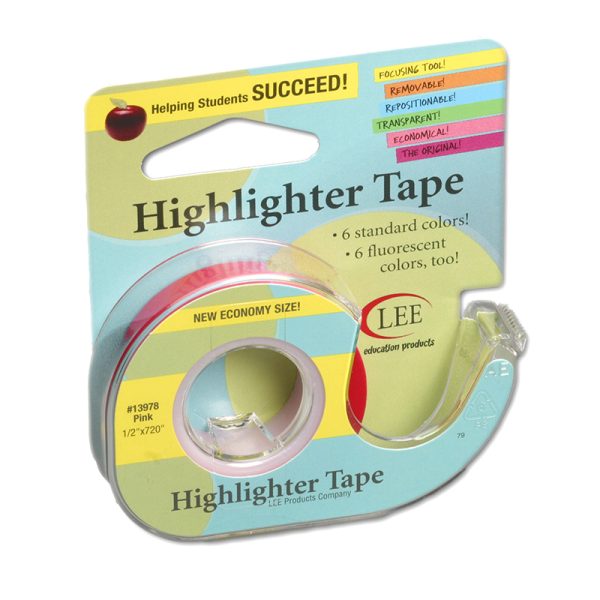 Removable Highlighter Tape, Pink