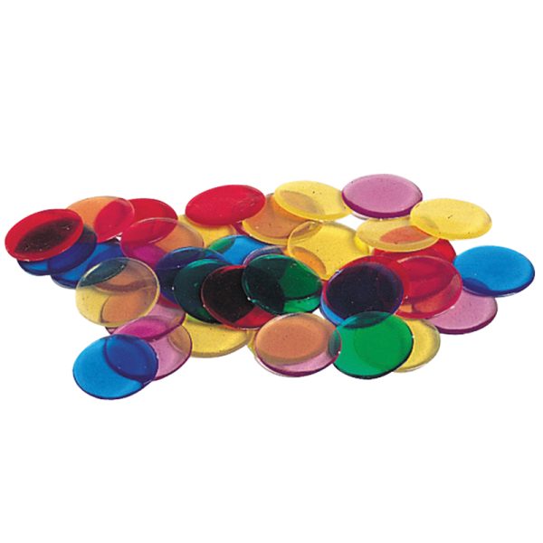 Transparent 6-Color Counting Chips