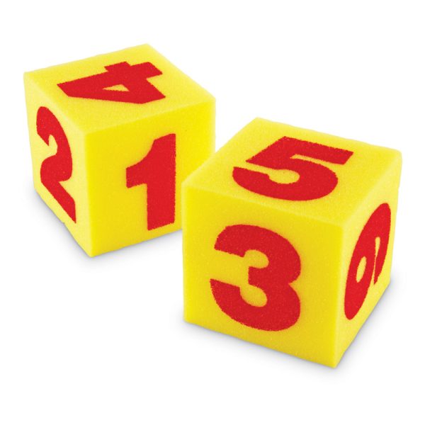 Giant Soft Numeral Cubes, Set of 2