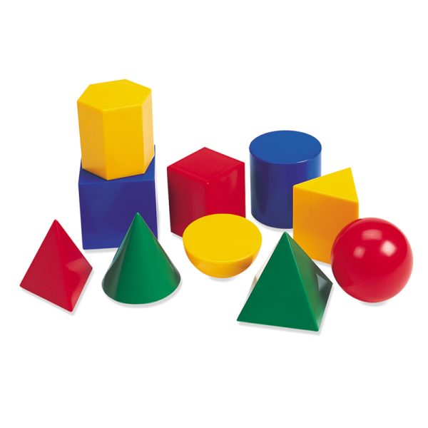 Large Geometric Plastic Shapes, 10 Pieces