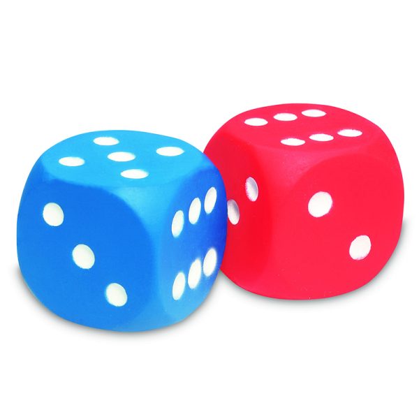 Foam Dice, Dot Dice, Set of 2