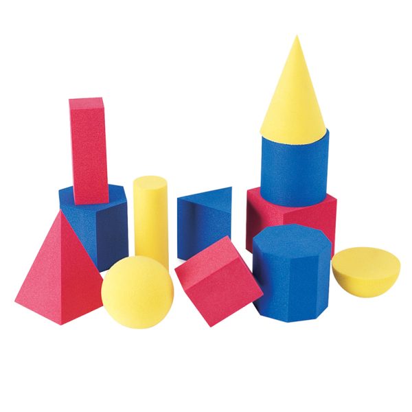 Soft Foam Geometric Shapes Set, Pack of 12