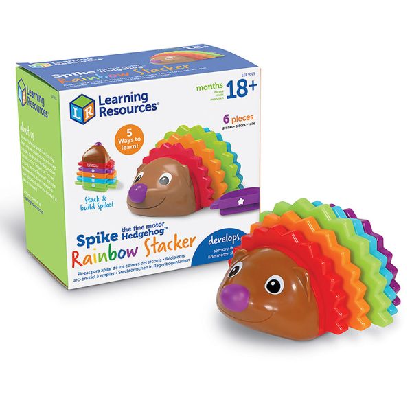 Spike the Fine Motor Hedgehog® Rainbow Stackers