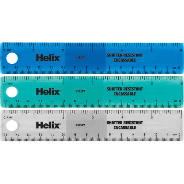 Shatter Resistant Ruler 6" / 15cm